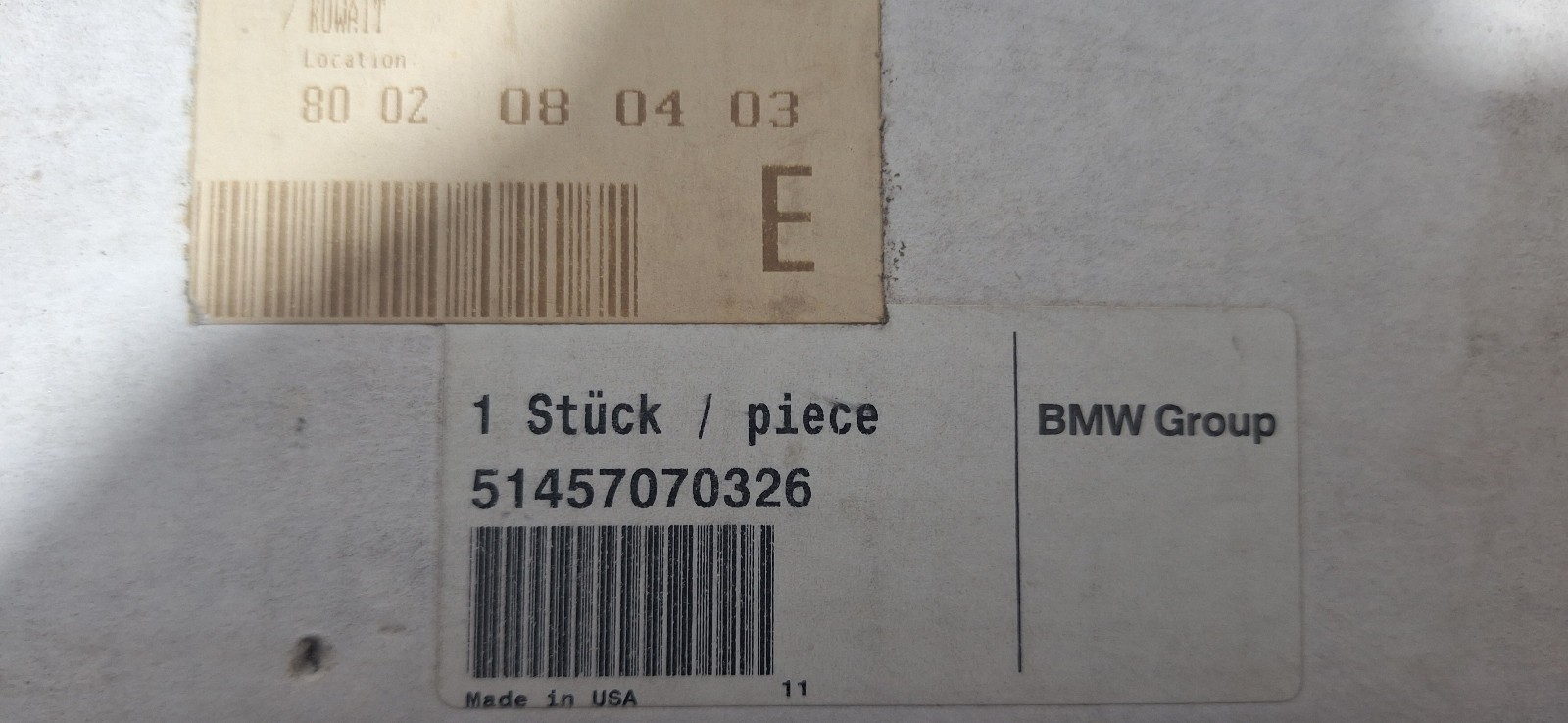 BMW Z4 Cup holder right. GRAU - 51457070326 APO