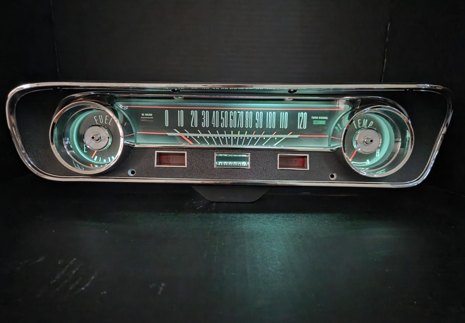 1964-65 Ford Mustang Dash Cluster – Fully Restored, exclusive design