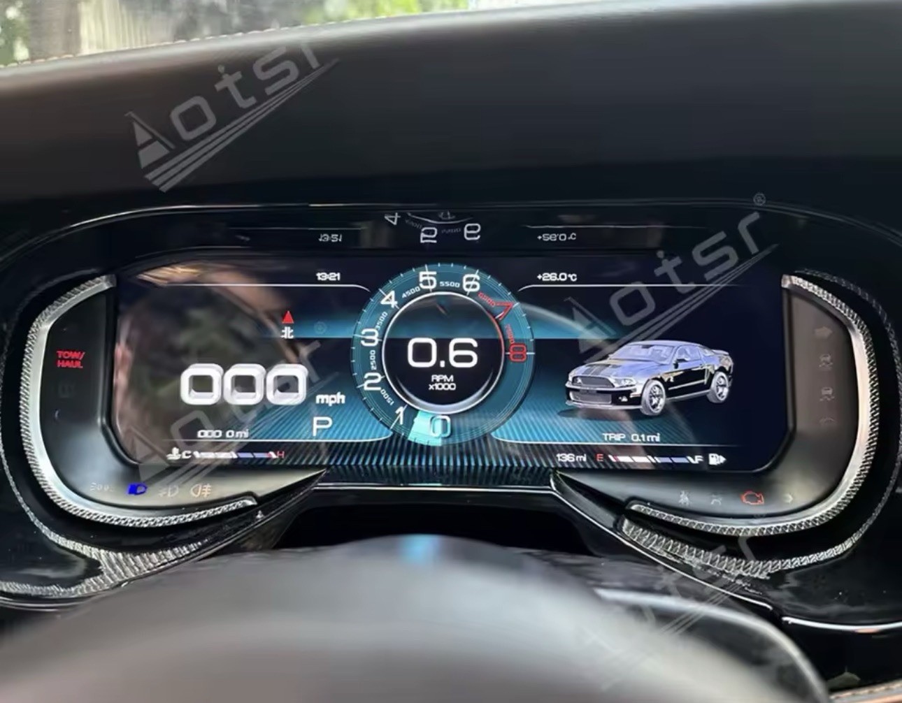 For Ford Mustang GT500 2006-2014 LCD Digital Cluster Speedometer Car Dashboard For Ford Mustang GT500 2006-2014 LCD Digital Cluster Speedometer Car Dashboard