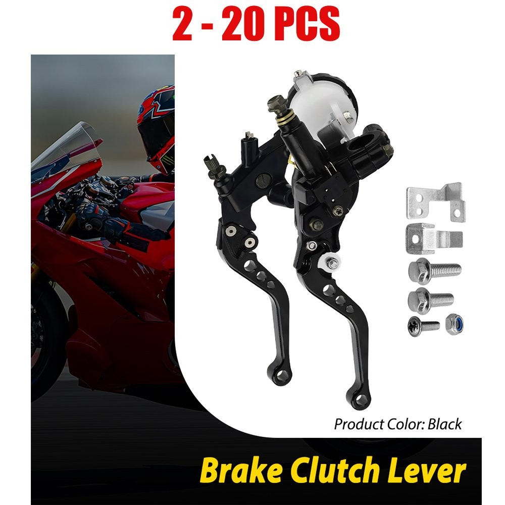 2-20X Black Clutch Brake Master Lever for Yamaha 7/8\