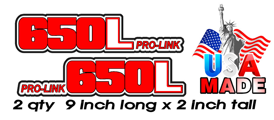 650L Pro-link Swingarm Decals Stickers Graphics Fits: XR 650L XR650 XR 650 650L