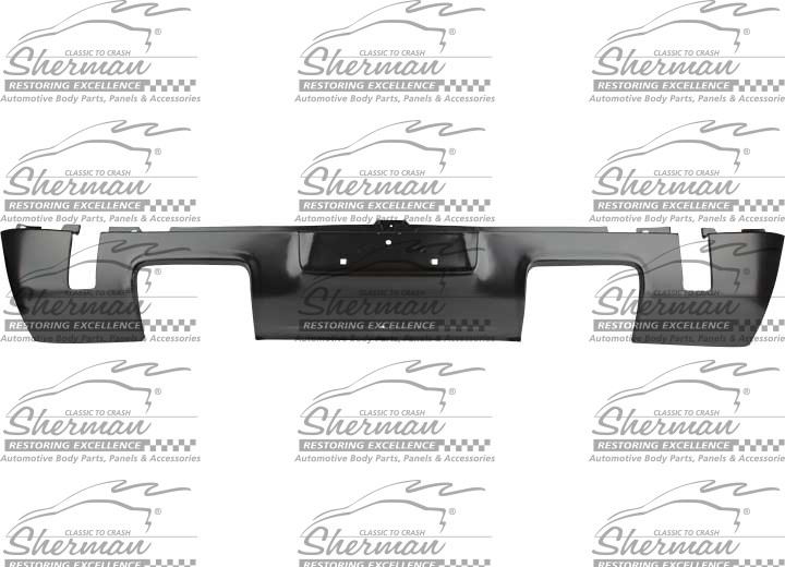 Sherman Rear Valance w/ Exhaust Cut Outs Steel For 1970-1974 Dodge Challenger