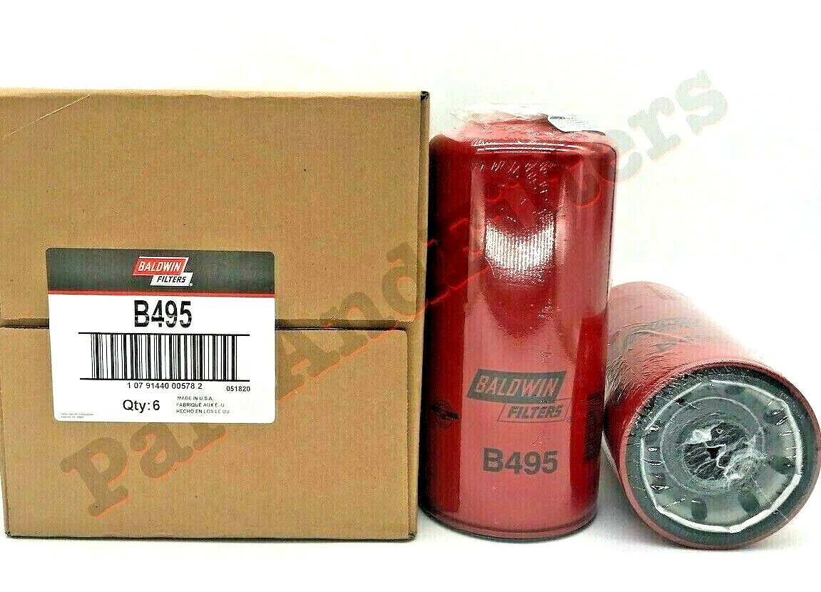 Baldwin B495 Oil filter (Pack Of 6) Baldwin B495 Oil filter (Pack Of 6)