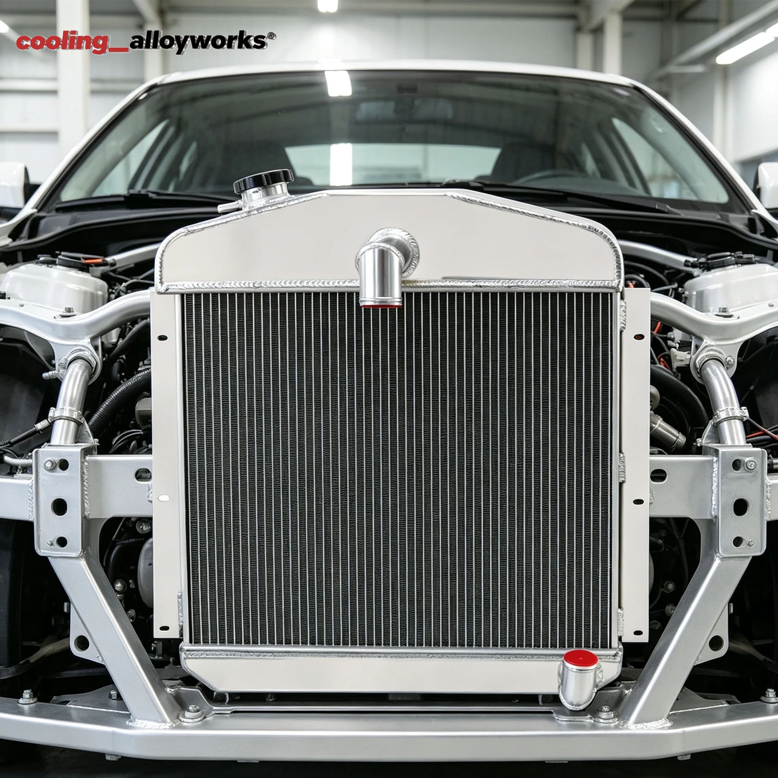 Aluminum 4-Rows Radiator Fit 1947-1949 1948 Plymouth Chrysler Deluxe Sedan Coupe
