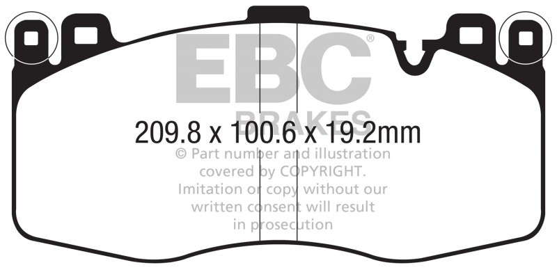 EBC Yellowstuff Front Brake Pads for BMW X5 & X6 2015-2020 – Fits 4.4TT Models