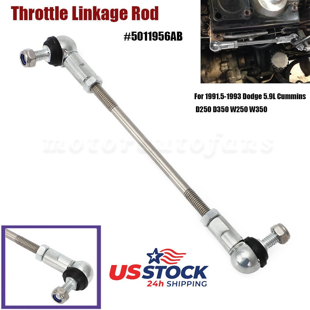 Throttle Linkage Rod For 1991.5-1993 Dodge 5.9L Cummins D250 D350 W250 W350