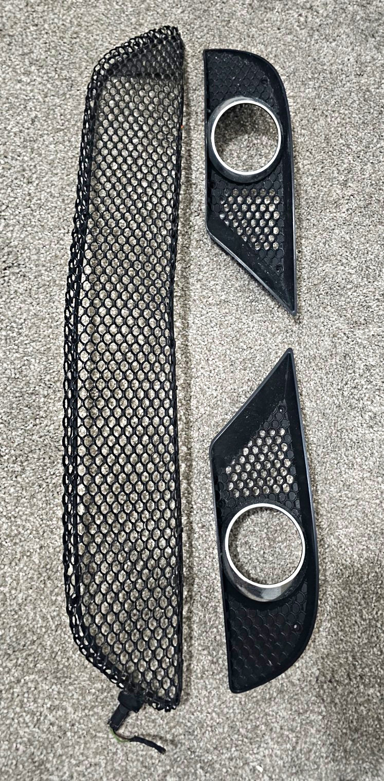 2006-2009 Mercedes CLK550 CLK350 AMG Sport Front Bumper Lower Grilles  OEM
