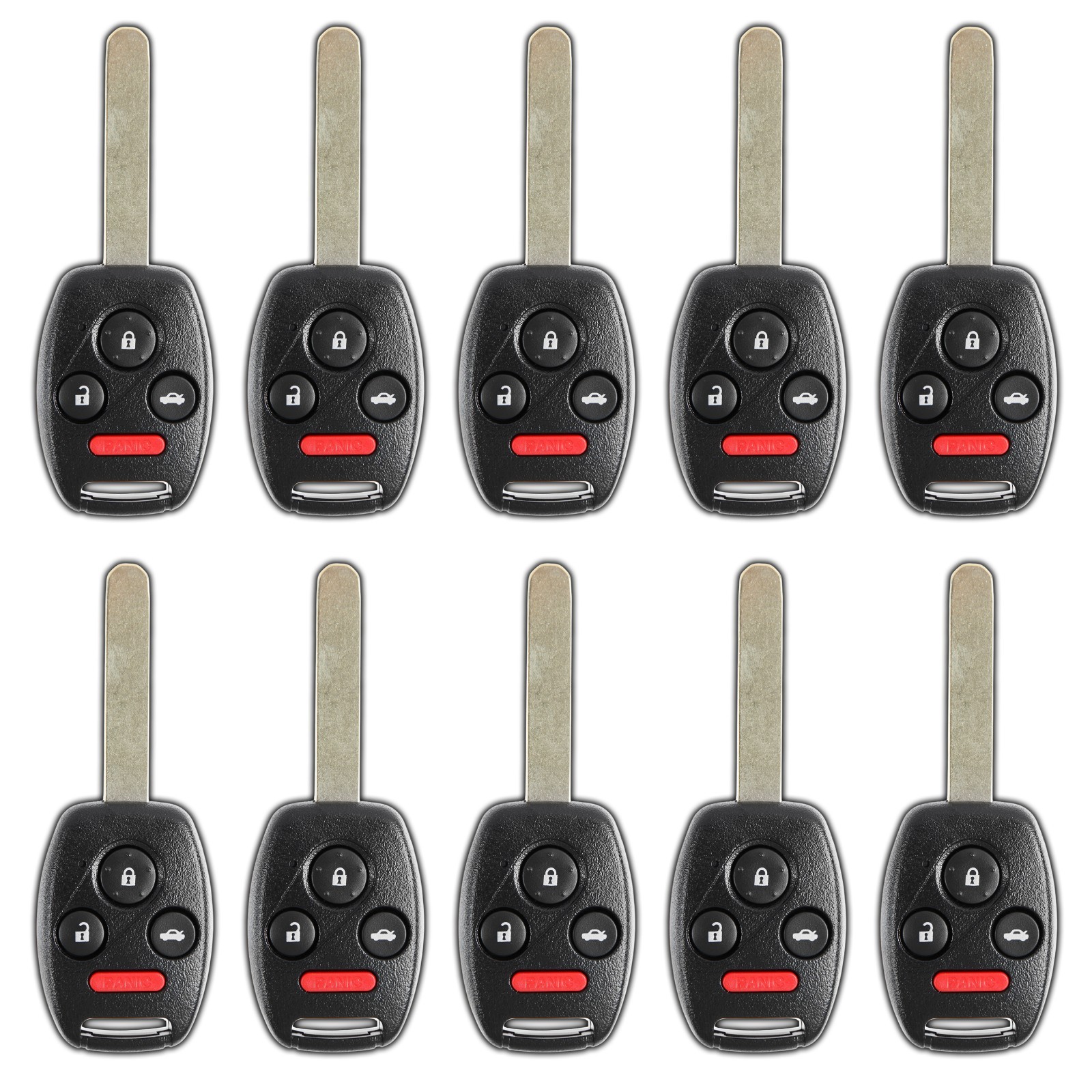 10x For 2006 2007 2008 2009 2010 2011 2012 2013 Honda Civic Remote Car Key Fob