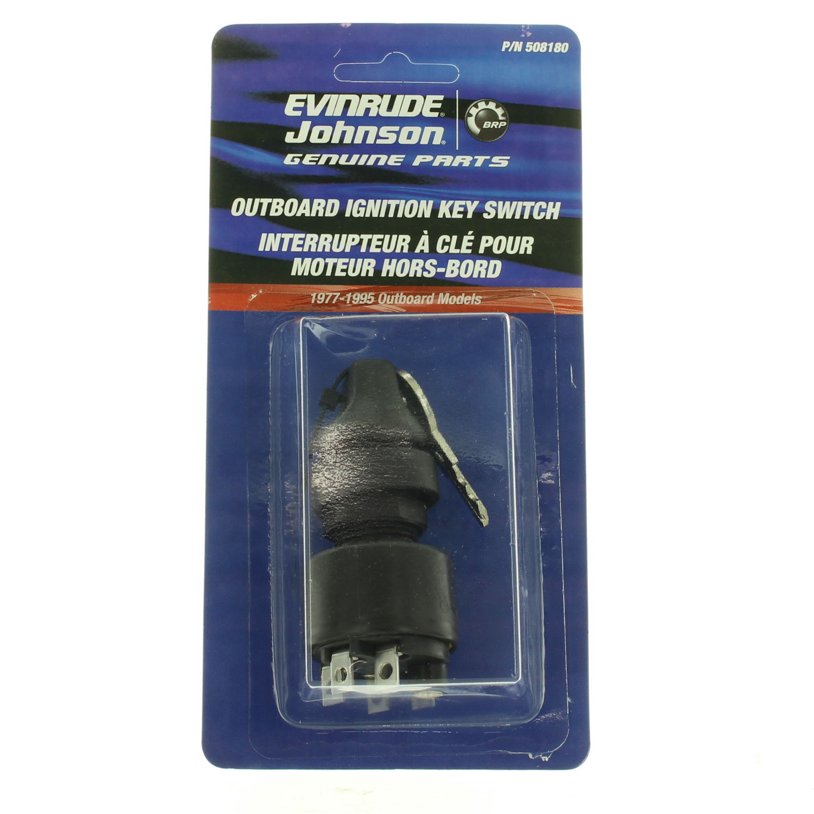 Johnson Evinrude OMC OEM 77 Series Outboard Ignition Key Switch, 0508180 Johnson Evinrude OMC OEM 77 Series Outboard Ignition Key Switch, 0508180