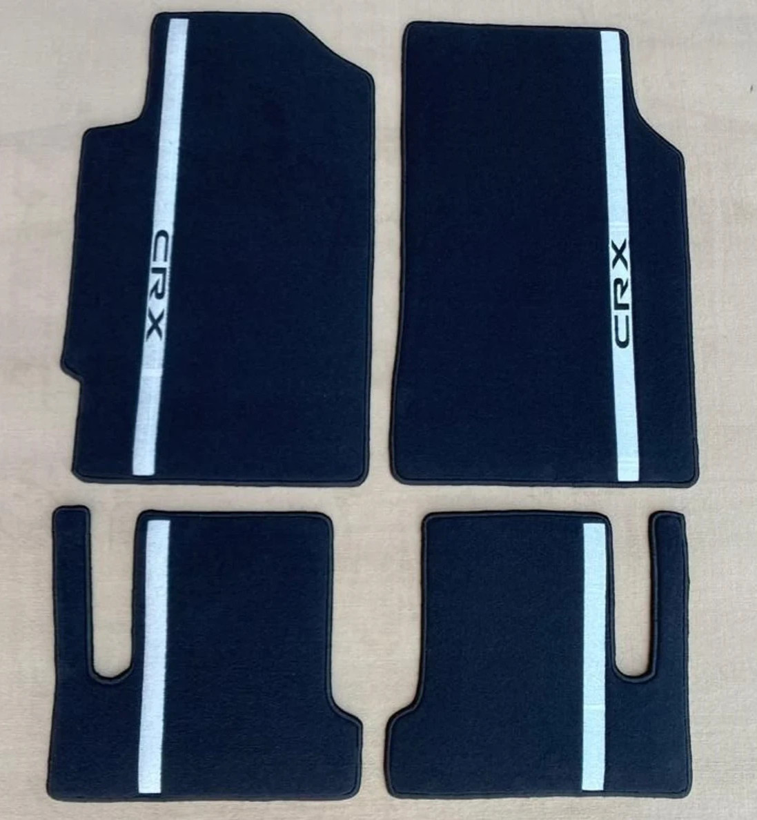 Fit For 1988-91 Honda Civic CRX EF VTEC ED EF Si Floor Mats Carpet Black White