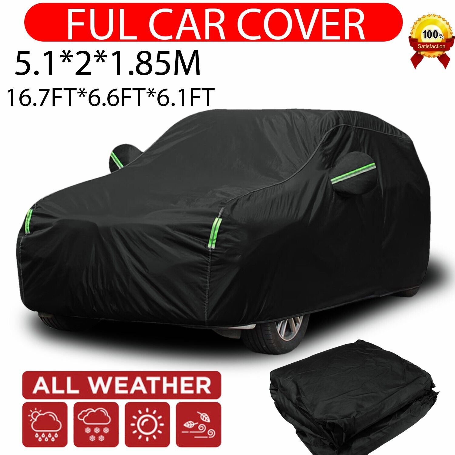 For Toyota 4Runner Full Car Cover Outdoor Waterproof Sun All Weather Protection