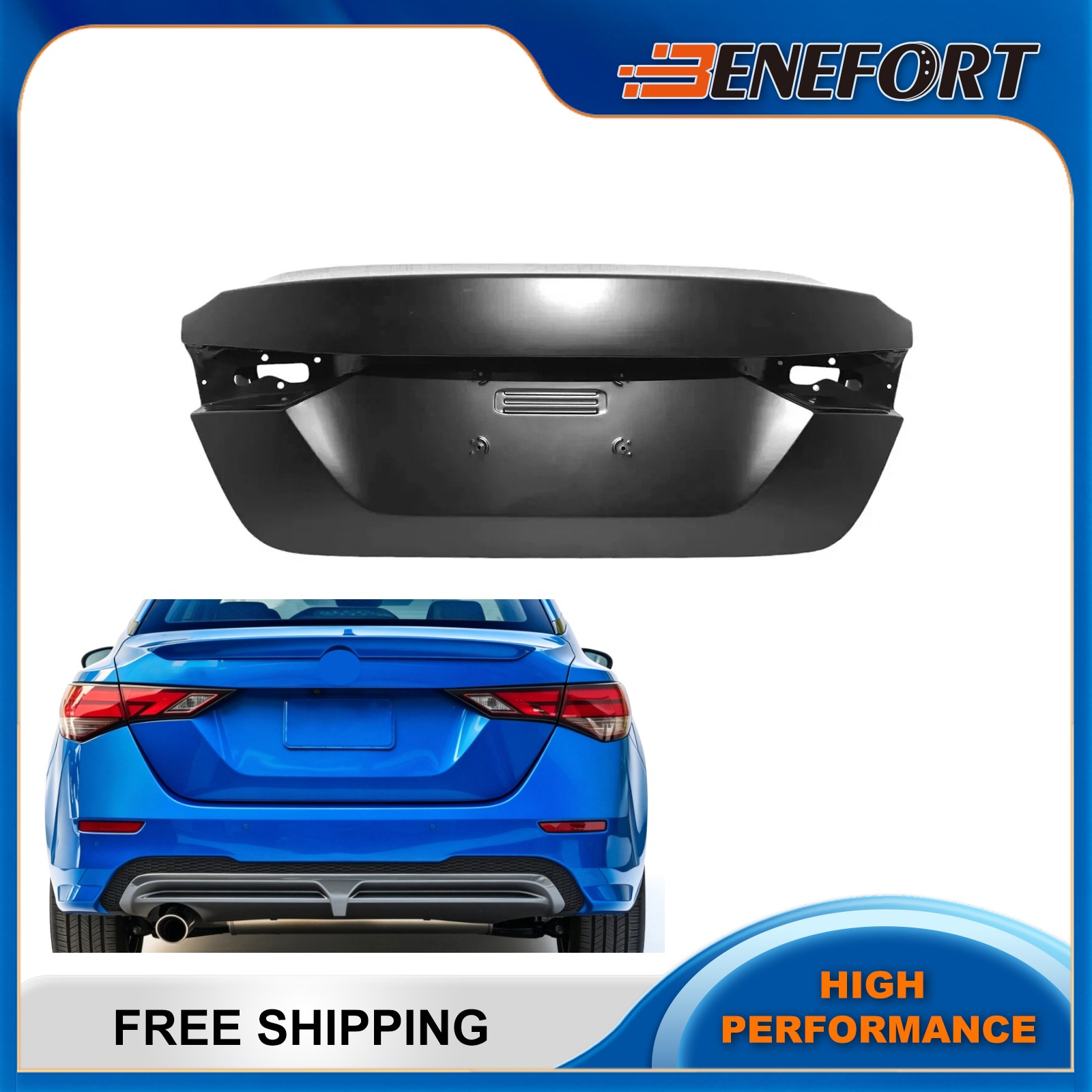 For 2020-2024 Nissan Sentra Rear Trunk Lid Shell Panel Primed HD300-6LBBA