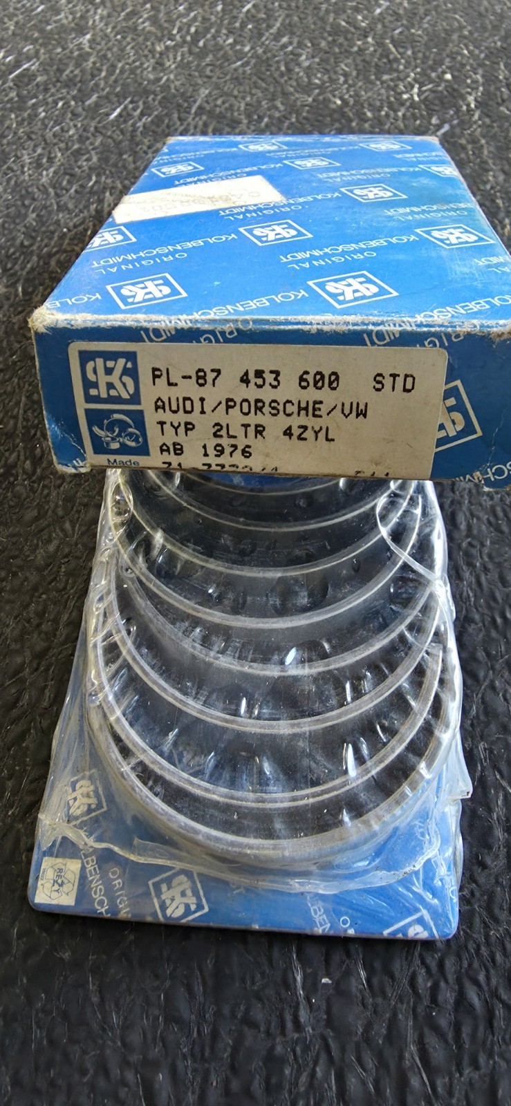 Porsche 924 Standard Rod Bearings Kolbenschmidt New Old Stock