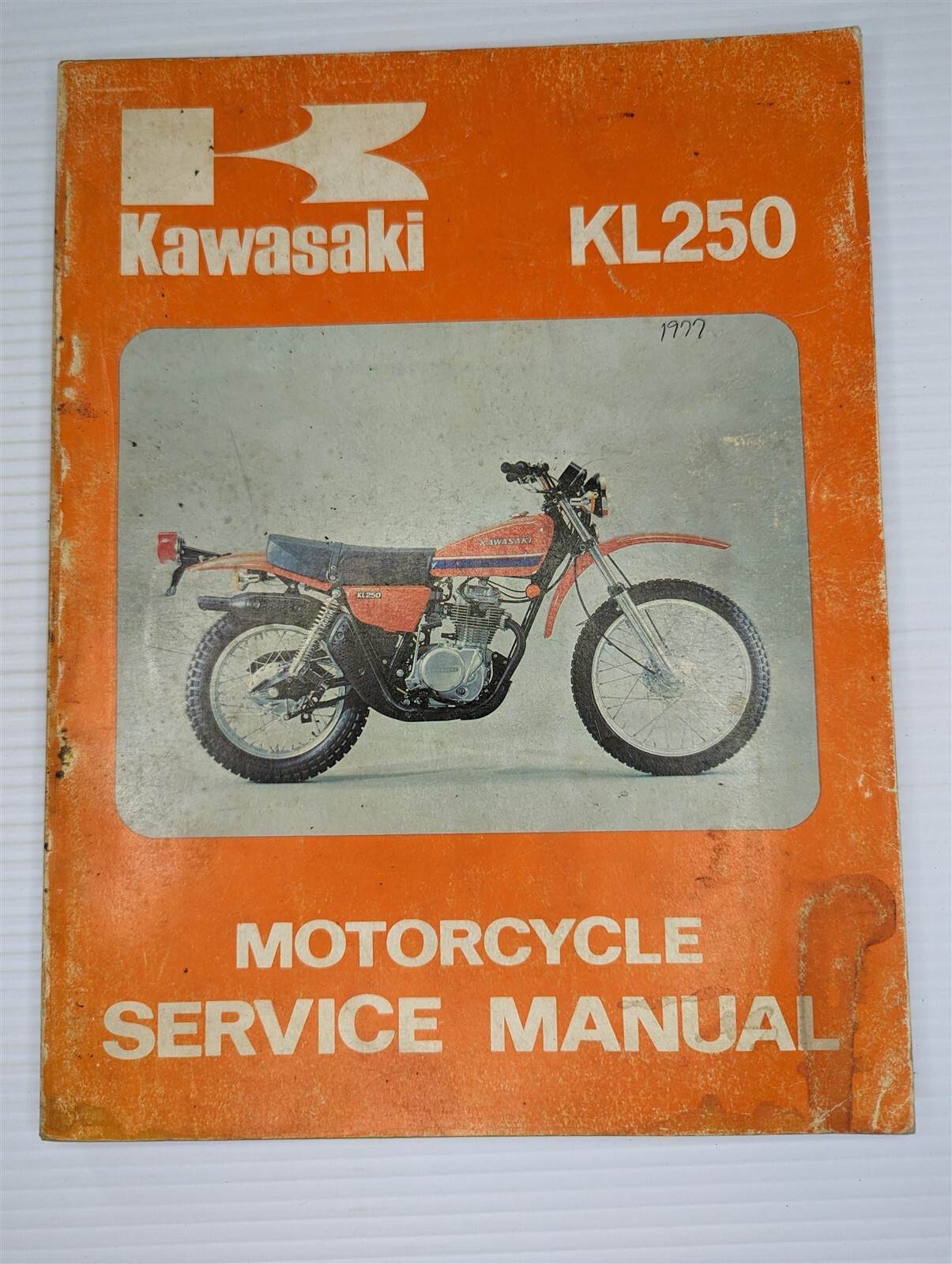 1977 KAWASAKI KL250 MOTORCYLCE SERVICE MANUAL P/N 99924-1002-01