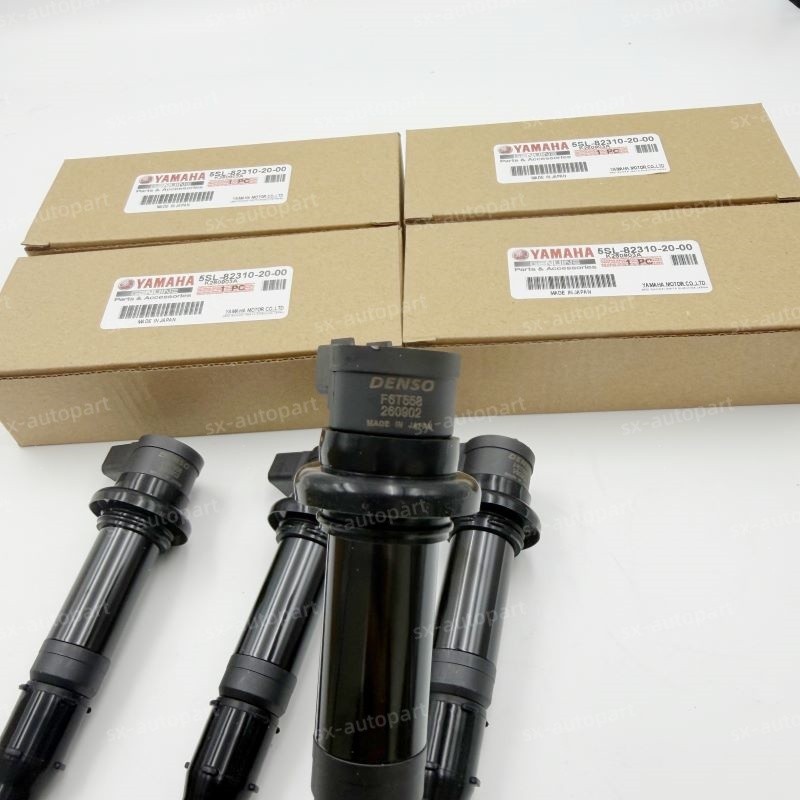 4PCS OEM IGNITION COIL ASSEMBLY 5SL-82310-20-00  FOR YAMAHA YZF-R6 YZF R6 R6S