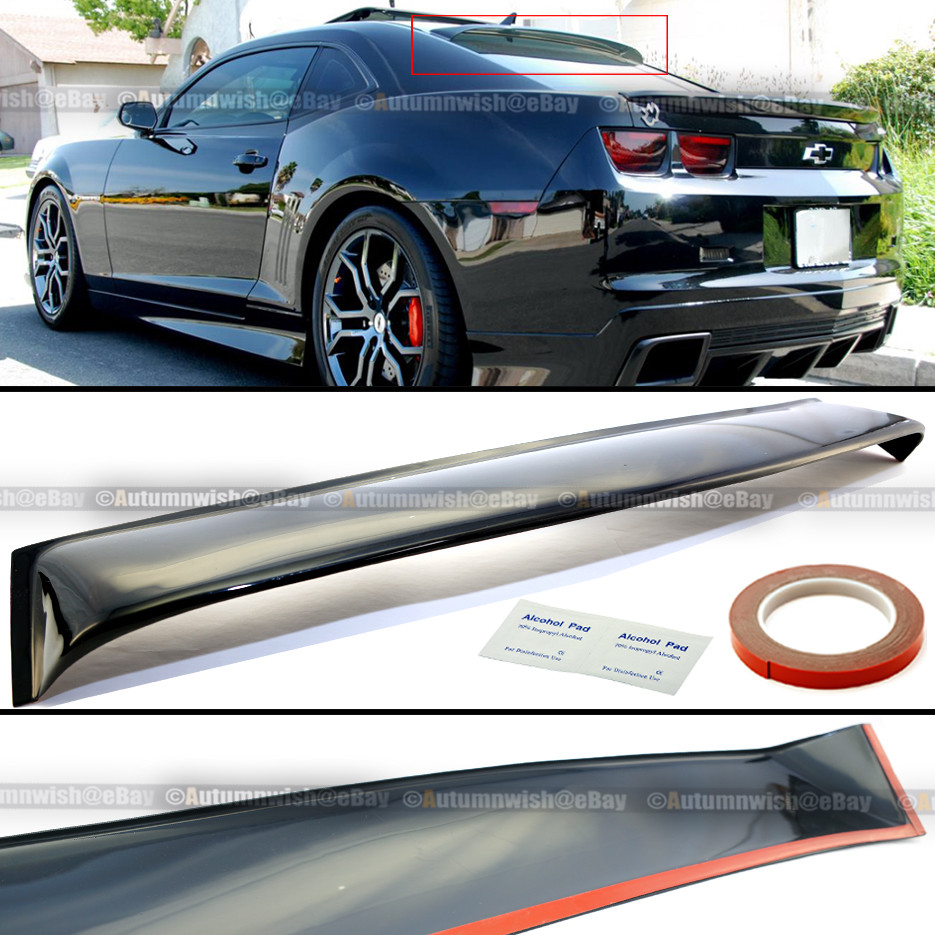 Fit 10-16 Chevy Camaro Rear Windshield Window Roof Vent Visor Spoiler Wing Fit 10-16 Chevy Camaro Rear Windshield Window Roof Vent Visor Spoiler Wing