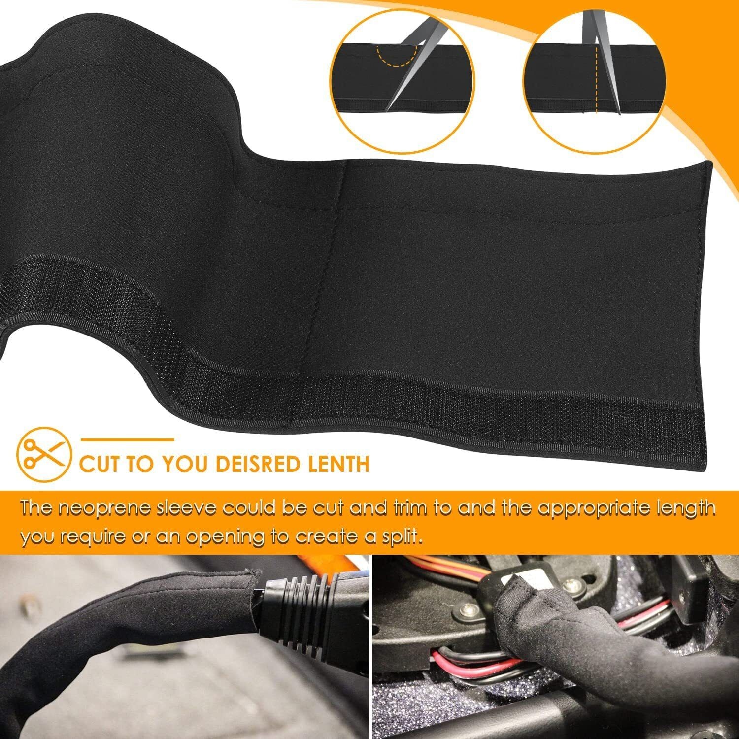 Waterproof Neoprene Cable Sleeve 60\