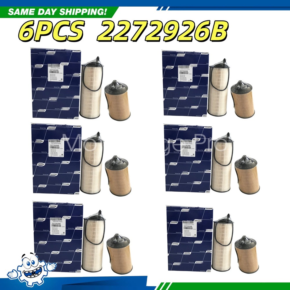 6PCS fuel Filter 2272926PE 2272926B Peterbilt DAF Kenworth Trucks MX-13 EPA21