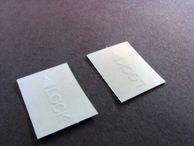 LOCK door handle decals for Ferrari 456, 550, 575, 360, 430