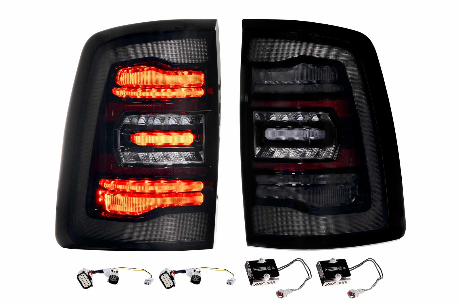 Morimoto XB LED Smoked Tail Lights for Dodge Ram HD 19-23 (LF753) B Grade