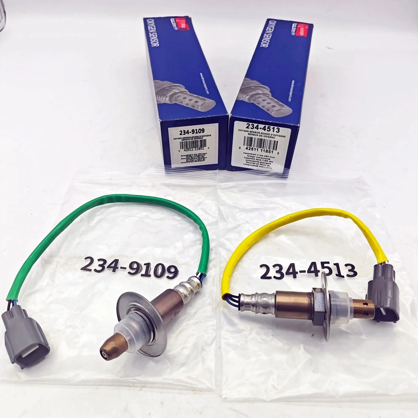 2x DENSO Up+Down Oxygen O2 Sensor fits Subaru Forester Impreza 2.0L 2.5L H4 NEW