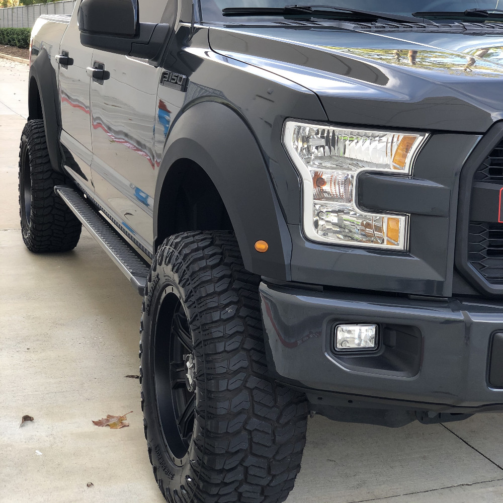 4 PCS Raptor Sport Style Fender Flares Fits For 2015-2017 Ford F150 Styleside
