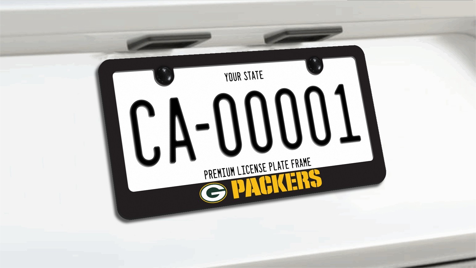Green Bay Packers Plastic Car License Plate Frame