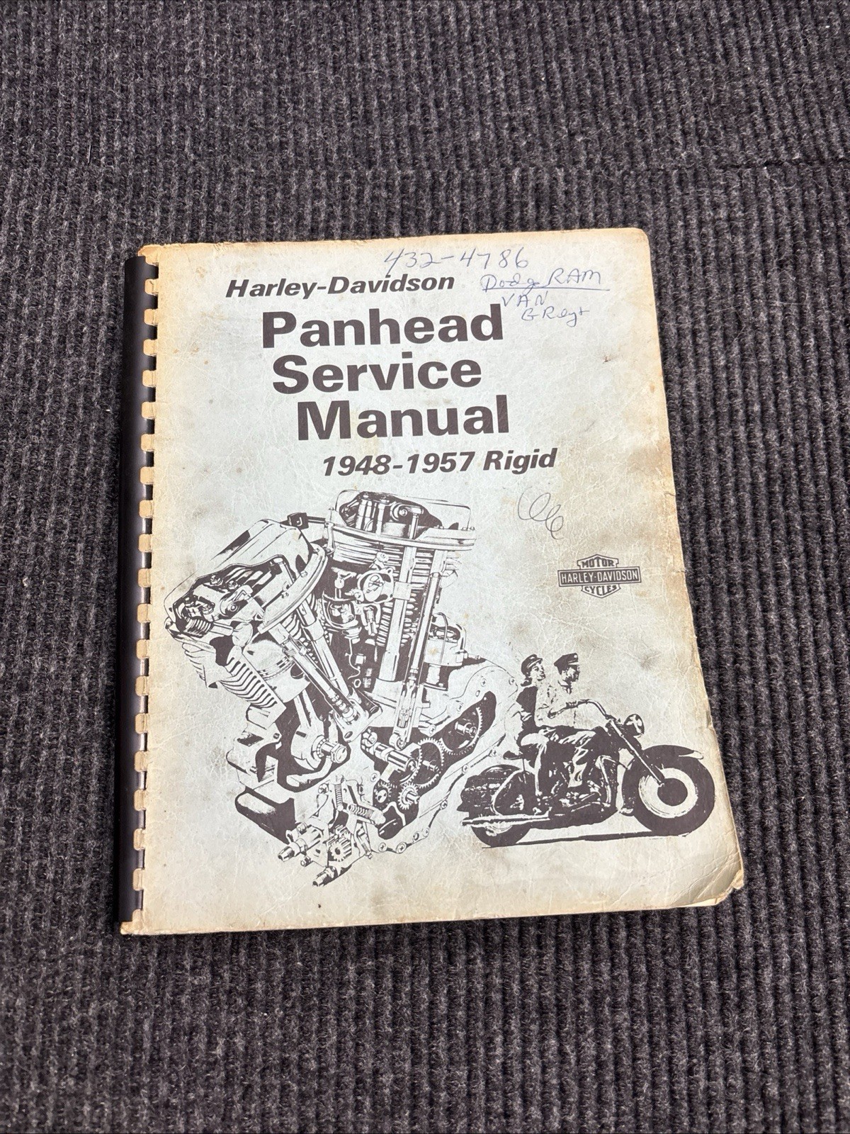 Harley-Davidson Panhead Service Manual 1948-1957 Rigid Original Not Reprint Harley-Davidson Panhead Service Manual 1948-1957 Rigid Original Not Reprint