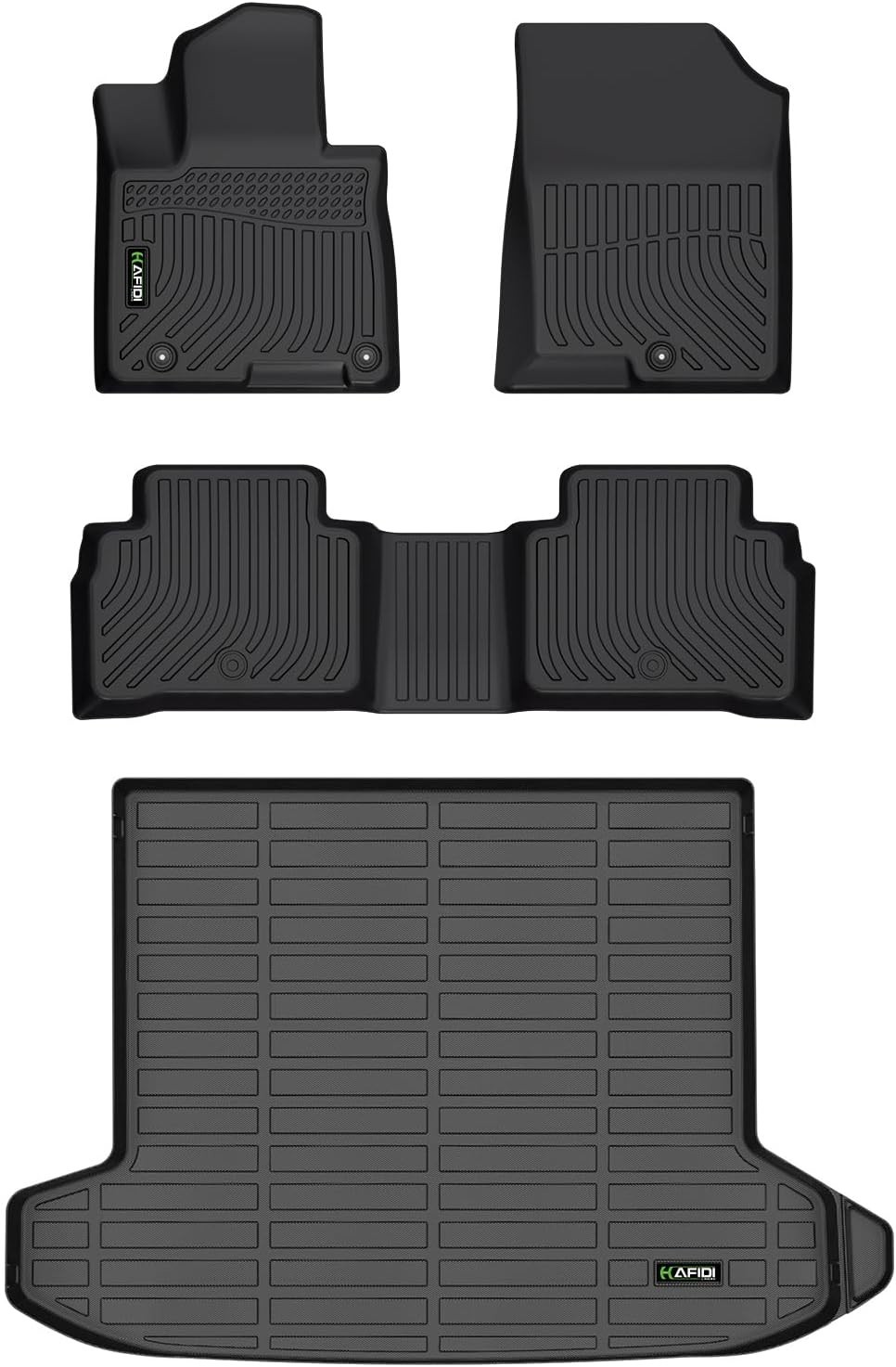HAFIDI Floor Mats & Cargo Liner Set Fit for 2025 Toyota 4 Runner not for Hybrid