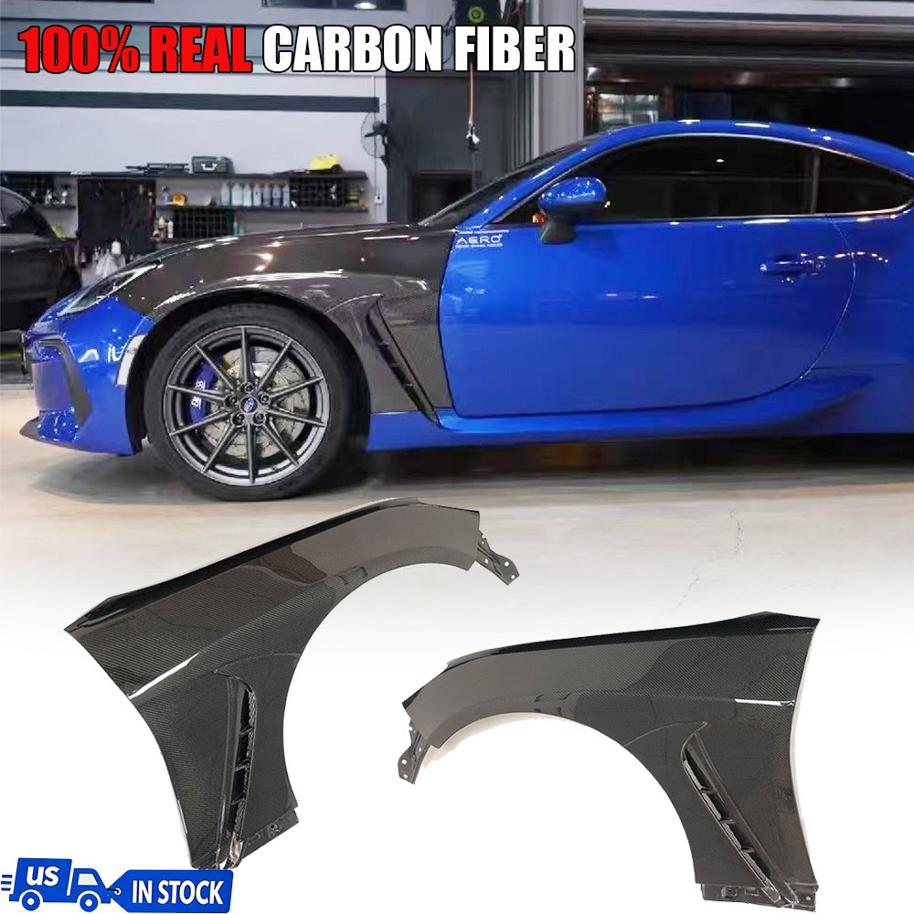 For 22-Up Toyota GR86 Subaru BRZ Factory Style CARBON FIBER Front Side Fenders