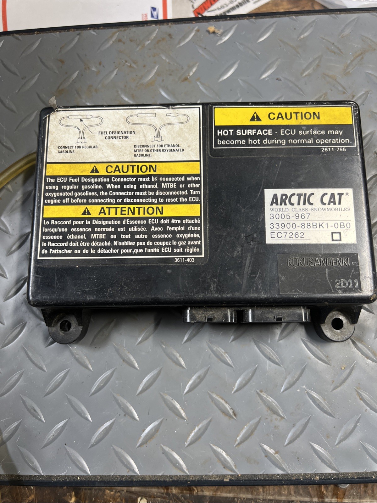 01 02 03 04 ARCTIC CAT ZR ZL MOUNTAIN 600 EFI ECM CDI 3005-967 SQUARE Computer