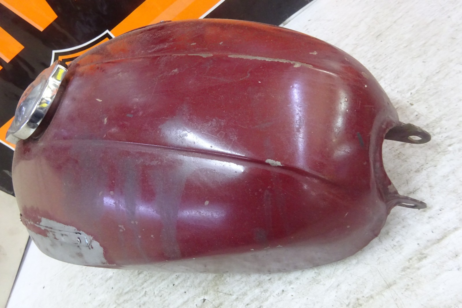 Harley Davidson VINTAGE K-MODEL SPORTSTER USED RED GAS FUEL TANK
