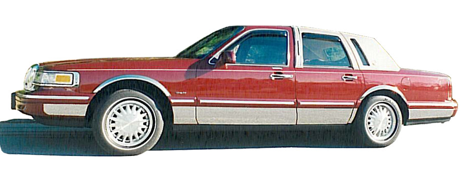 1982-1989 Lincoln Town Car Rocker Panel Molding Trim Molding 6 5/8\