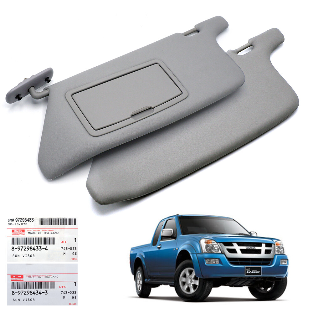 Lh + Rh Interior Sun Visor Shade Guard Trim For Isuzu D-max Pick Up 2003 2011