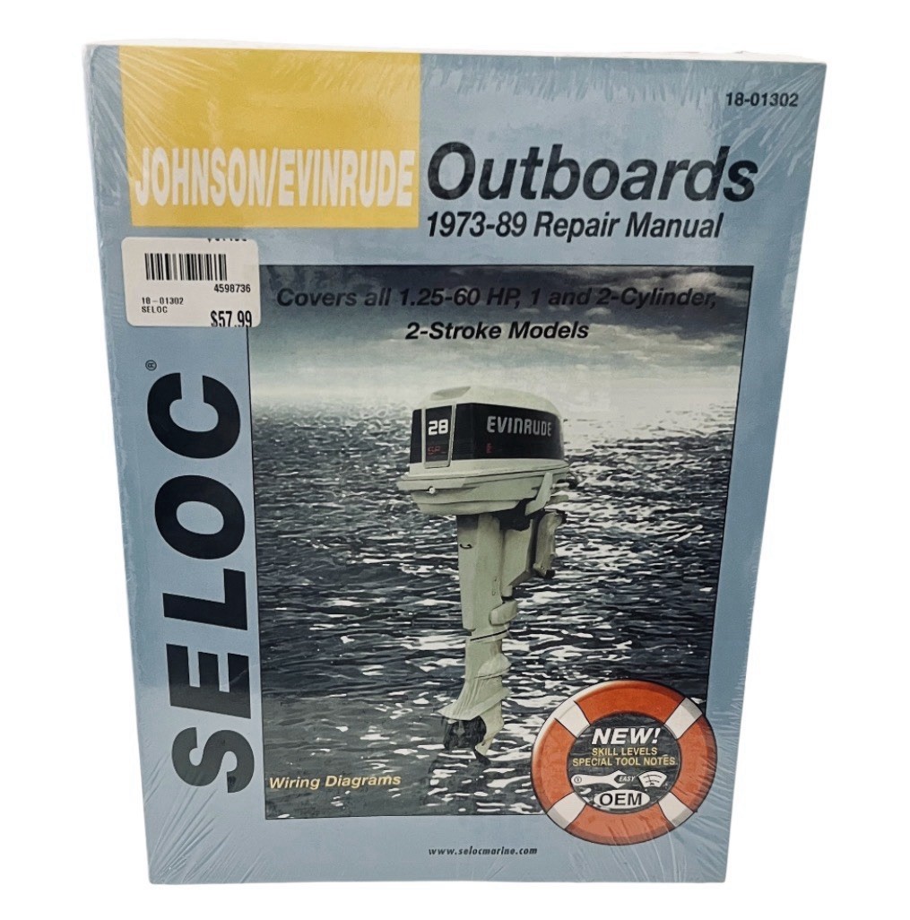 Seloc 18-01302 Marine Manual Johnson/Evinrude 1973-89 Outboard 1-2 Cyl Seloc 18-01302 Marine Manual Johnson/Evinrude 1973-89 Outboard 1-2 Cyl