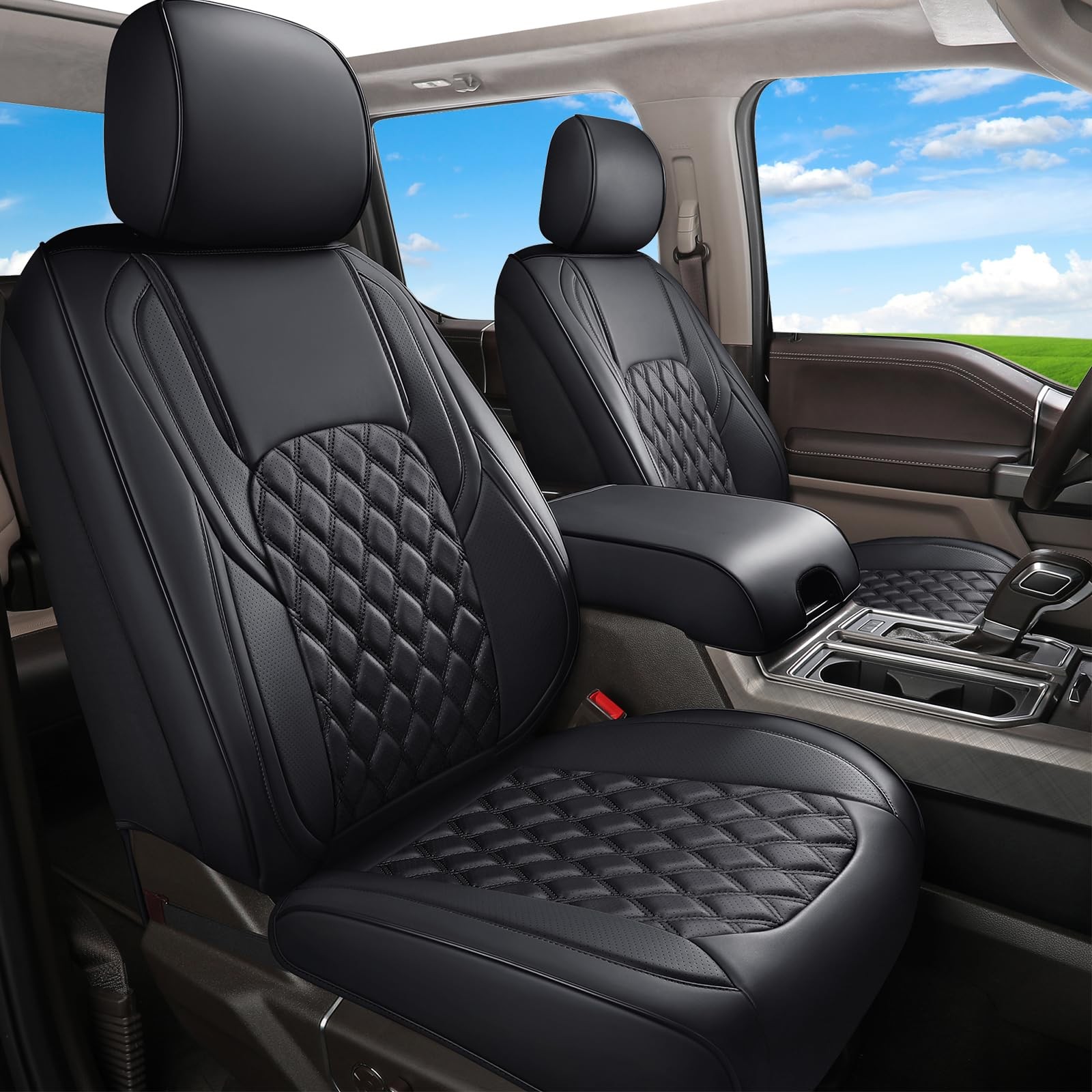 Huidasource Tacoma Front 3rd Gen 2016-2023 Crew Cab, Pair/Black Huidasource Tacoma Front 3rd Gen 2016-2023 Crew Cab, Pair/Black