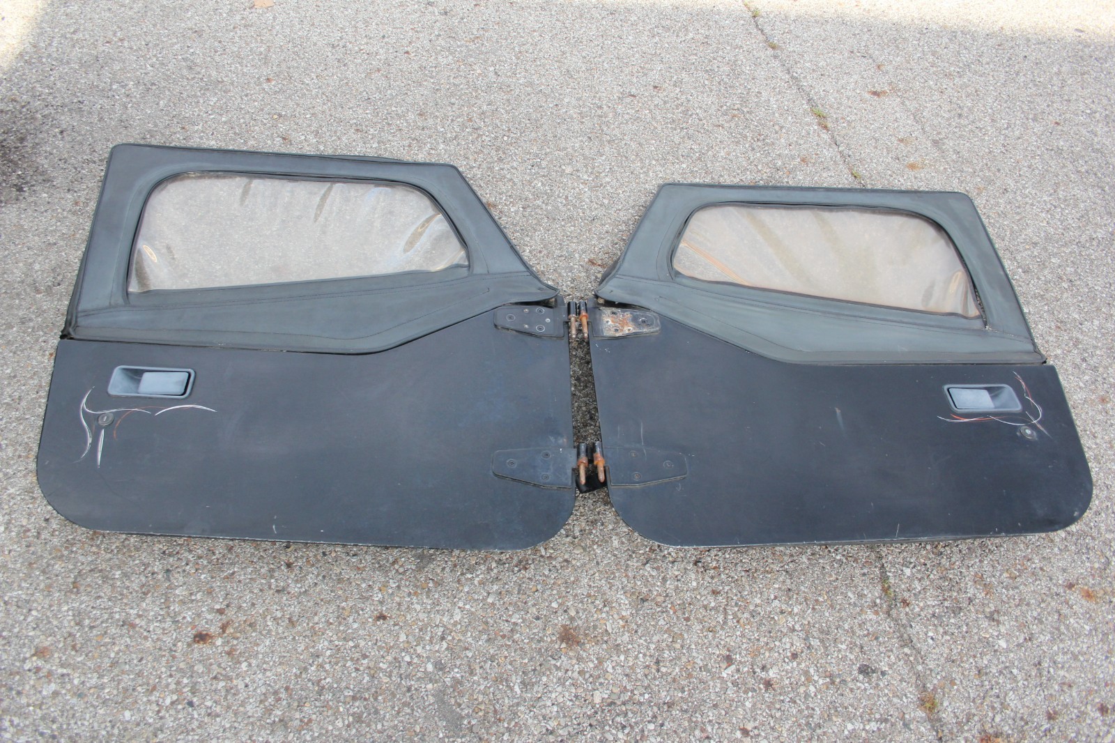 1987-1995 Jeep Wrangler YJ CJ Driver Passenger LH RH Half Doors 1987-1995 Jeep Wrangler YJ CJ Driver Passenger LH RH Half Doors
