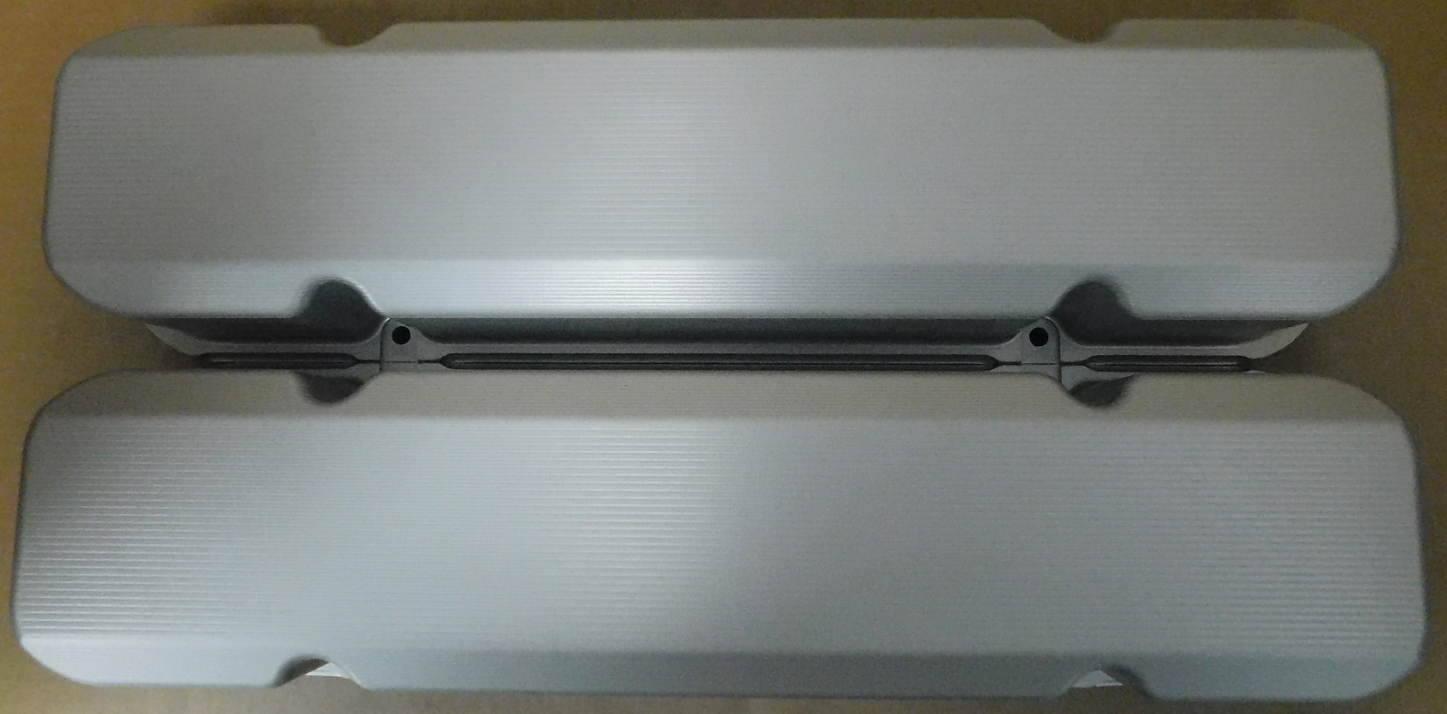 PRP Billet Aluminum Pontiac 326-455 V8 Tall Valve Covers, Silver, Pair