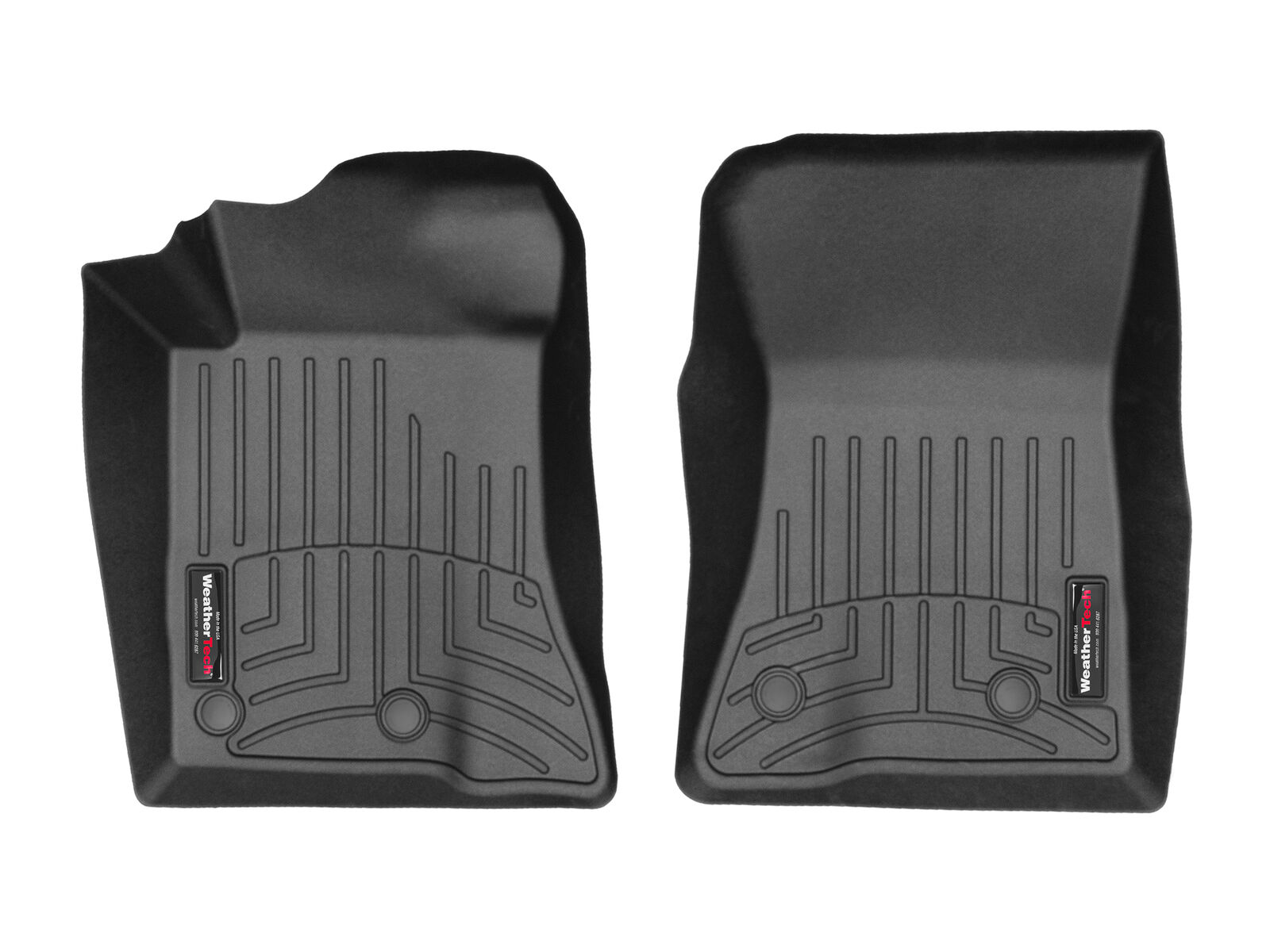 WeatherTech Custom FloorLiners for Ford Mustang/Mach1/Shelby - 1st Row, Black
