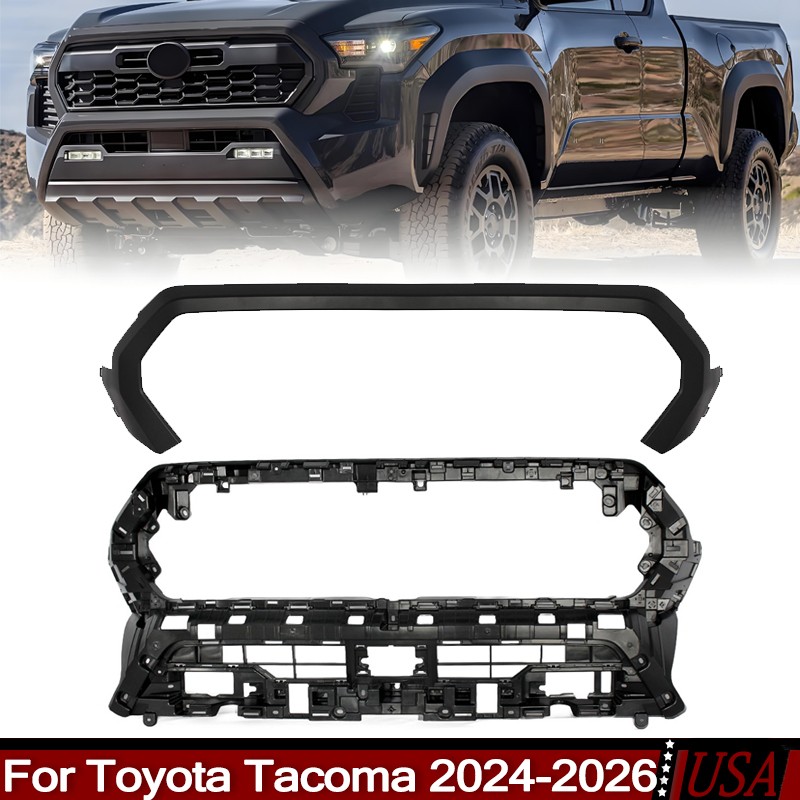 For 2024-26 Toyota Tacoma Front Grille Shell Bracket Holder With Surround Strip For 2024-26 Toyota Tacoma Front Grille Shell Bracket Holder With Surround Strip