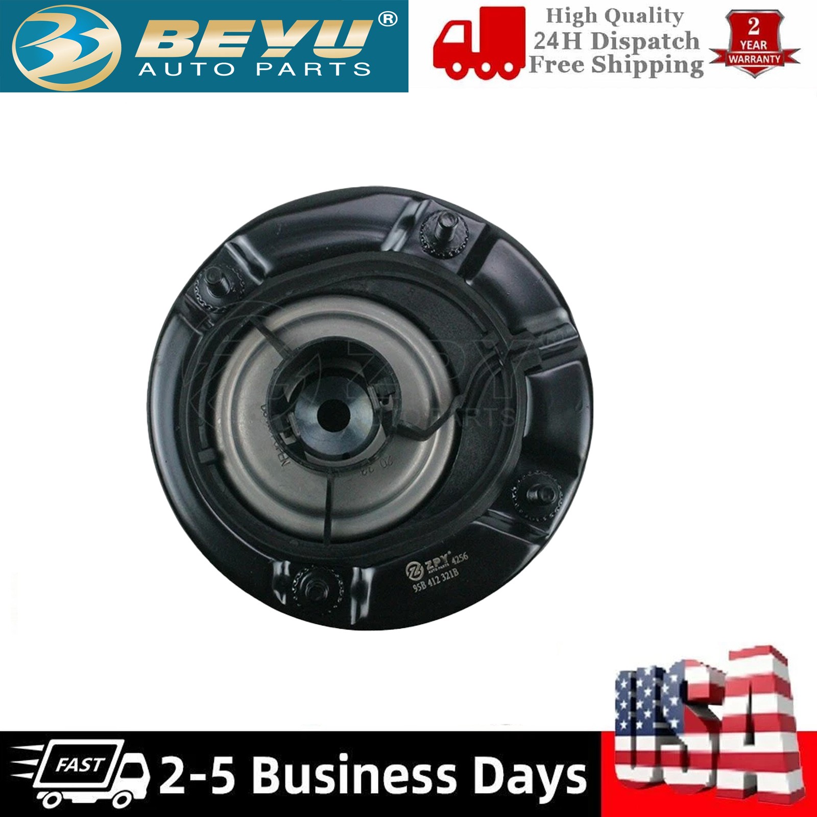BEYU For Porsche Macan L+R Front Strut Mounting with ball bearing 95B412321B