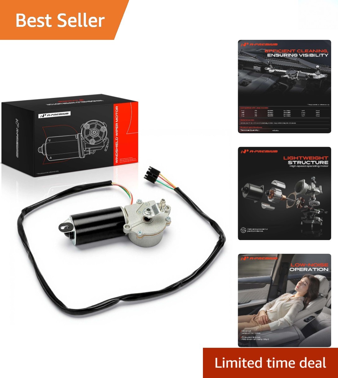 Fashioned Wiper Motor for CJ5 and CJ7 (1983-1986) - Smooth Operation Guaranteed