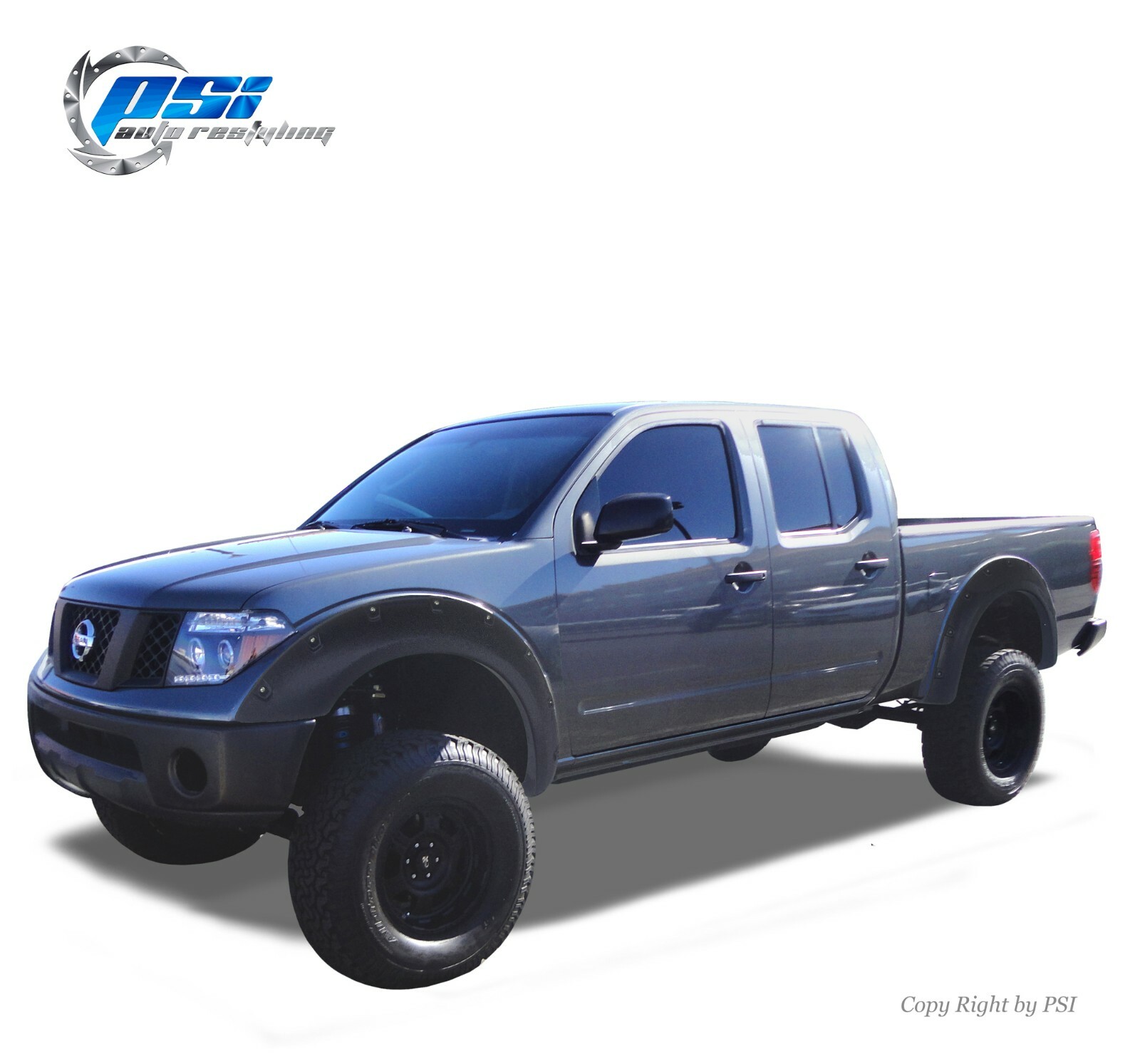 Textured Pop-Out Bolt Fender Flares Fits Nissan Frontier 06-20 ; 6\'1\