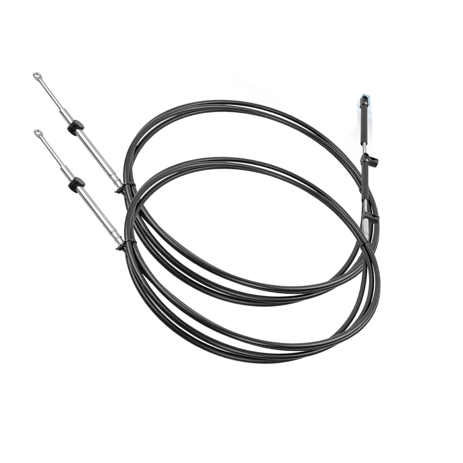 2Pcs 9FT Outboard Throttle Shift Control Cables GEN 1 For Mercury Mariner Force