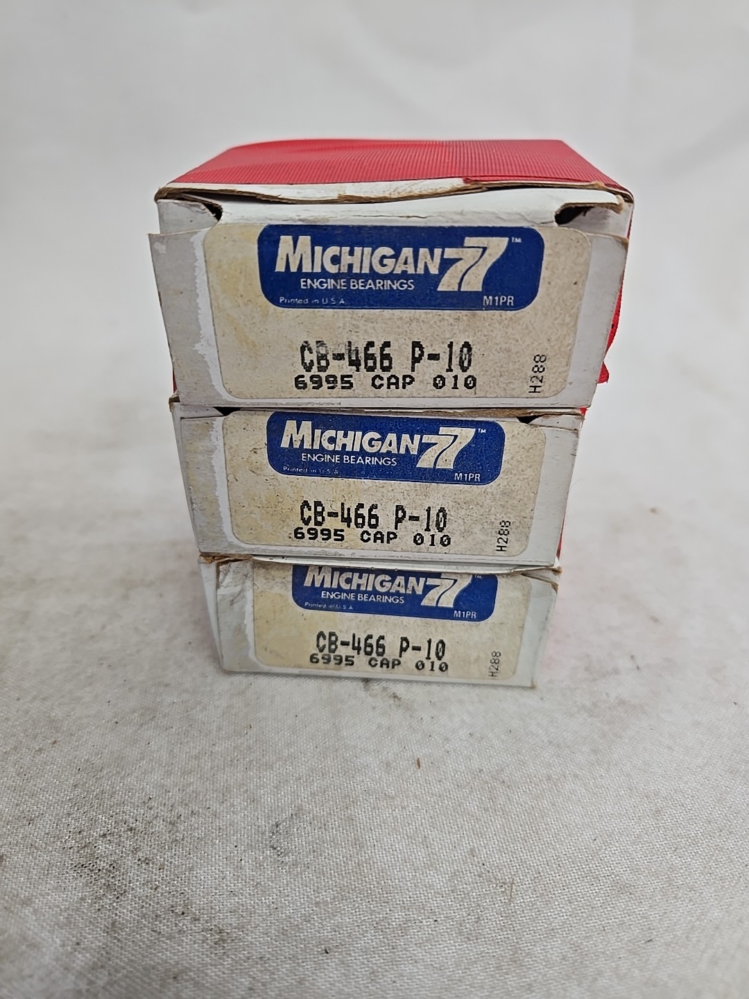 NOS Michigan 77 CB-466 P-10 Connecting Rod Bearings Vintage .010 Undersize 3... NOS Michigan 77 CB-466 P-10 Connecting Rod Bearings Vintage .010 Undersize 3...