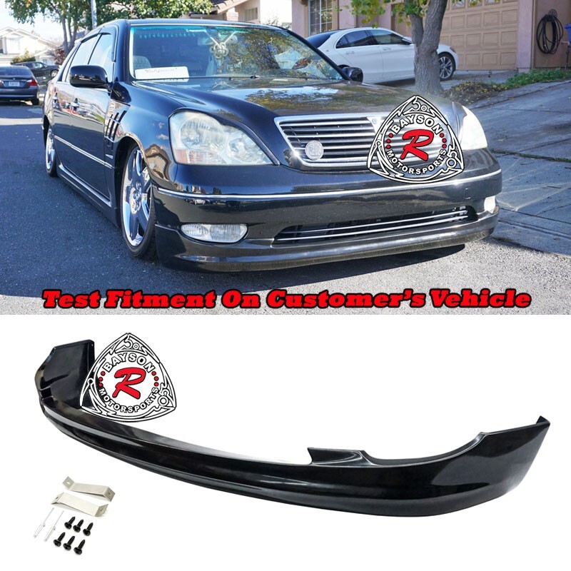 Fits 01-03 Lexus LS430 W-Style Front Lip (Polyurethane) Fits 01-03 Lexus LS430 W-Style Front Lip (Polyurethane)
