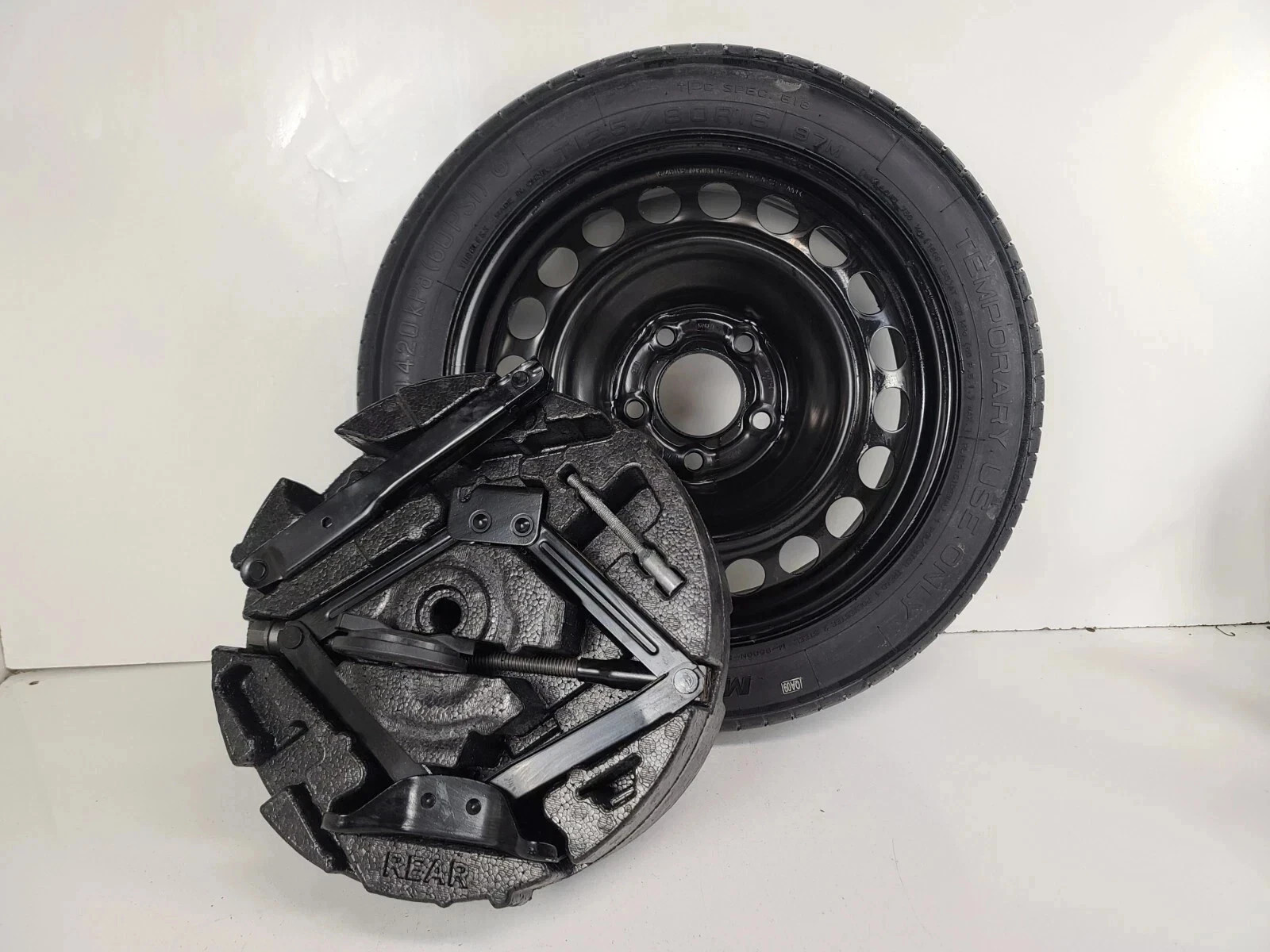 Spare Tire W/Jack Kit 16\'\' Fits 2023 2024 2025 Chevrolet Malibu Compact Donut