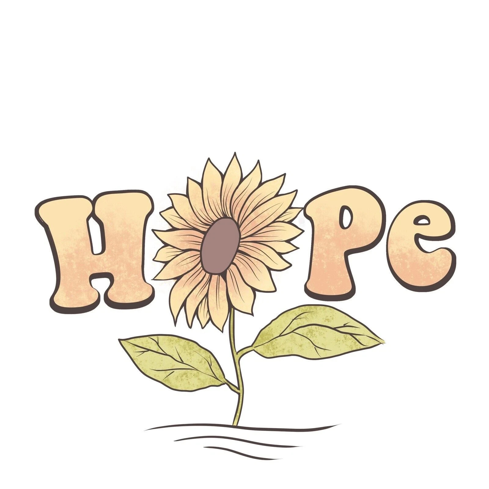Hope Sunflower Sticker Decal Inspirational Flower Vinyl Laptop Waterproof Art 5