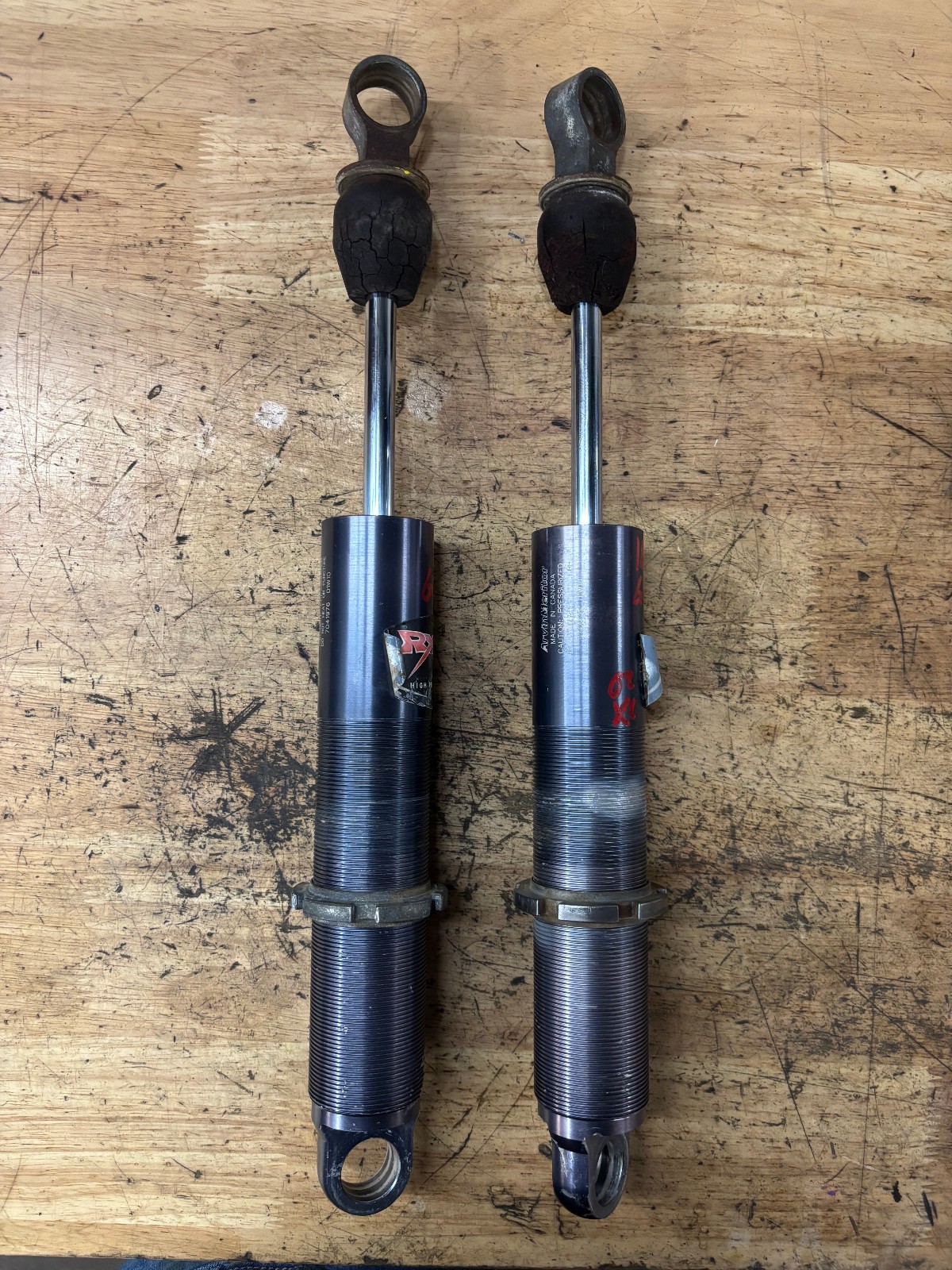 2001-2006 Polaris XC 600 Edge Classic RMK Front Shocks Ryde FX Pro X 800 04 16.5