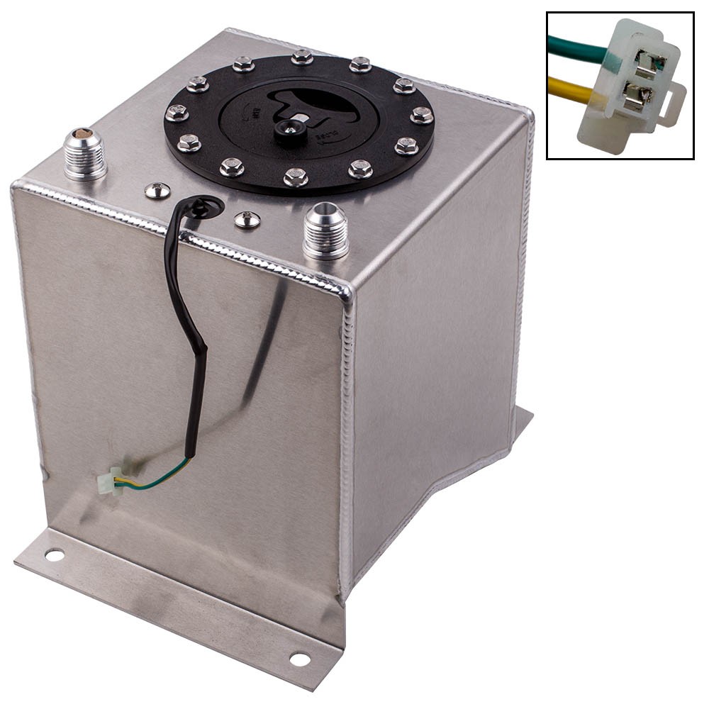 Universal 2.5 Gallon Aluminum Fuel Tank Fuel Cell Gas Tank w/Level Sender